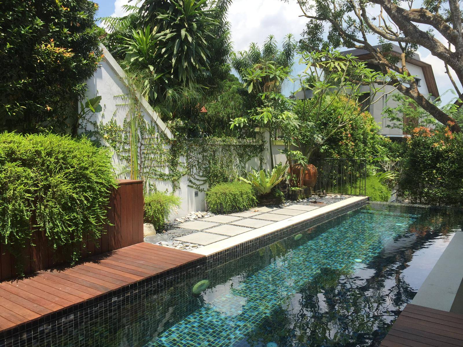 Resort homeoverlooking lush jungle 